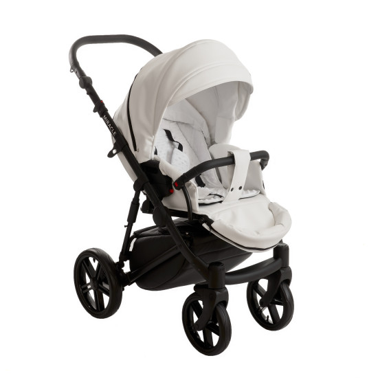 Коляска 2 в 1 Broco Miracle Black 9023-BMB-05, white, белый