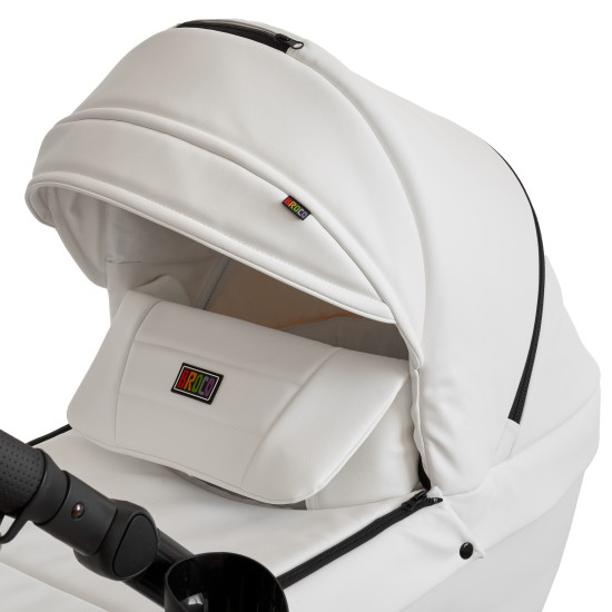 Коляска 2 в 1 Broco Miracle Black 9023-BMB-05, white, белый
