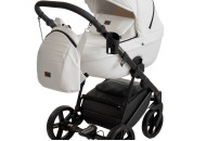 Коляска 2 в 1 Broco Miracle Black 9023-BMB-05, white, білий