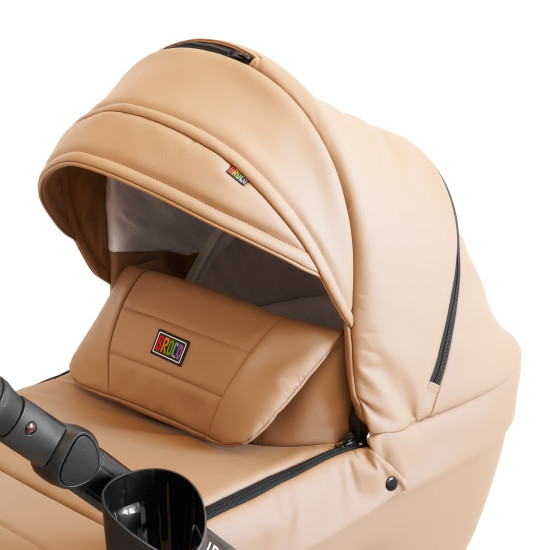 Коляска 2 в 1 Broco Miracle Black 9023-BMB-06, beige, бежевый