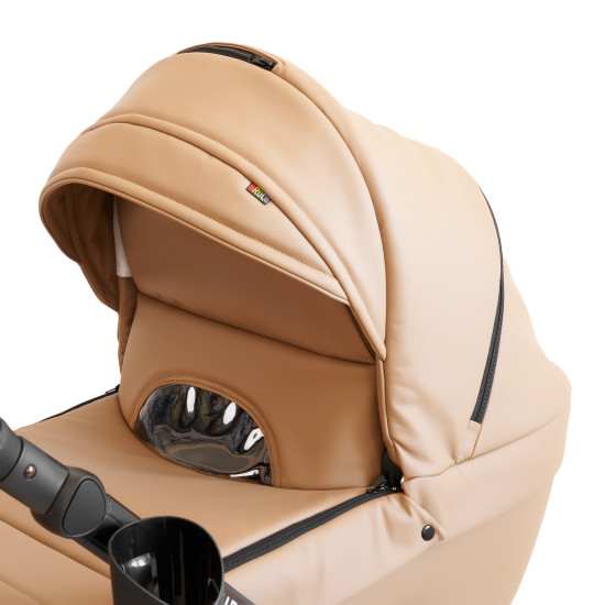 Коляска 2 в 1 Broco Miracle Black 9023-BMB-06, beige, бежевый