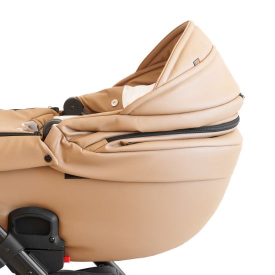 Коляска 2 в 1 Broco Miracle Black 9023-BMB-06, beige, бежевый