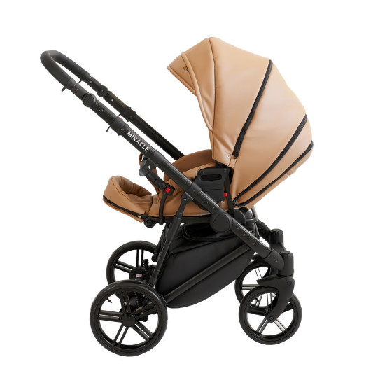 Коляска 2 в 1 Broco Miracle Black 9023-BMB-06, beige, бежевый