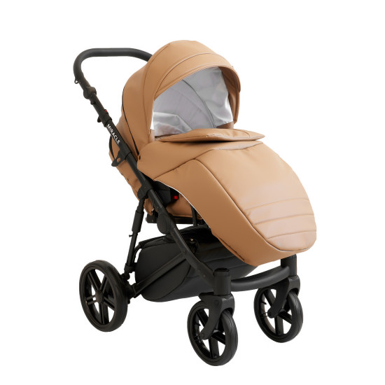 Коляска 2 в 1 Broco Miracle Black 9023-BMB-06, beige, бежевый