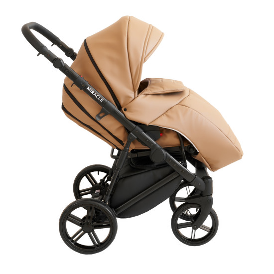Коляска 2 в 1 Broco Miracle Black 9023-BMB-06, beige, бежевый