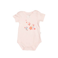 Боді Caramel Flowers короткий рукав BK8202PINK-62, pink, рожевий, 56/62