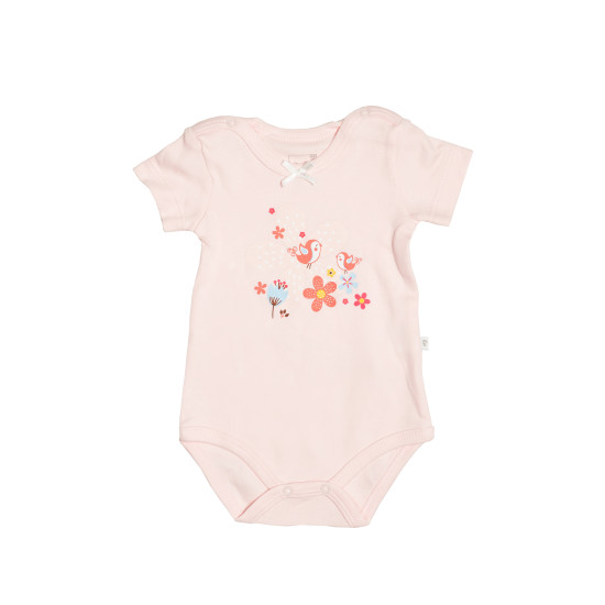 Боді Caramel Flowers короткий рукав BK8202PINK-62, pink, рожевий, 56/62