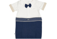 Песочник Caramel Style Boy лен TE8037-68, denim, синий, 62/68