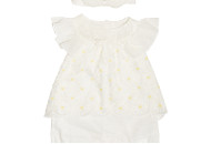 Sandbox Caramel Daisy with headband ecru 74/80