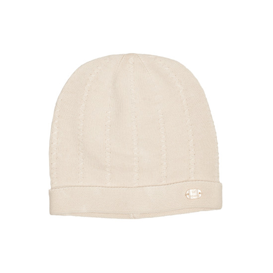 Baby hat Twins Leo knitwear 6-12 mon beige