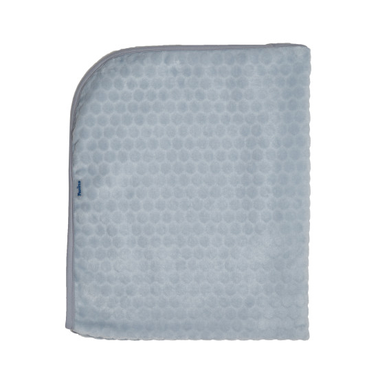 Плед Twins велюр Dots 100х80 1406-TD-10, grey, серый