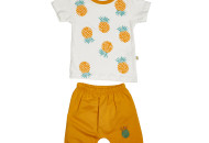 Костюм летний Twins Bobisko Baby Ананас (футболка и шорты) BOBI564-YEL-92, yellow, желтый, 18-24 мес