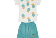 Summer Summer Twins Bobiskobaby Pineapple (T-shirt and Short) Bobi564-Mint-74, Mint, Mentol, 6-9 months
