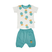 Summer Summer Twins Bobiskobaby Pineapple (T-shirt and Short) Bobi564-Mint-74, Mint, Mentol, 6-9 months