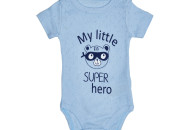 Боди Puan baby Super hero 3979-PBlu-1/3, blue, голубой, 1-3 мес