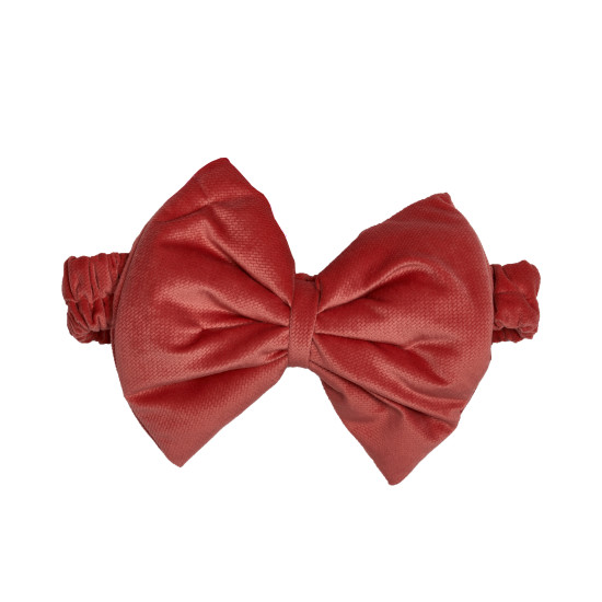 Декор Бантик к конверту Twins Bear & Velvet коралловый