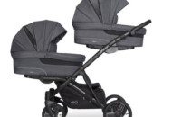Коляска для двійні EasyGo 2 of Us 9023-EG2U-14, grafit, графіт