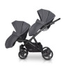 Коляска для двійні EasyGo 2 of Us 9023-EG2U-14, grafit, графіт