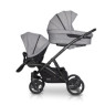 Коляска для двійні EasyGo 2 of Us 9023-EG2U-20, Pearl, сірий
