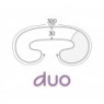 Подушка для беременных Ceba Physio Duo джерси W-705-700-526, Diamonds & circles, белый/серый