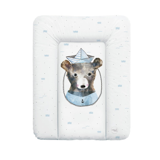 Пеленальный матрас Cebababy 50x70 Watercolor World W-143-123-654, Sailor, белый