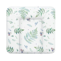 Пеленальный матрас Cebababy 75x72 Watercolor World W-144-123-653, Polypody, белый