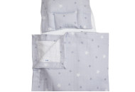 Набор в коляску Twins Air муслин 1499-TMB-10, Stars grey, серый