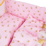 Постельный комплект 4 эл Twins Comfort бампер + сменка 4052-C-008, Медуны розовые, розовый