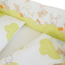 Постельный комплект 4 эл Twins Comfort бампер + сменка 4052-C-022, Горошки зеленые, зеленый