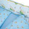 Постельный комплект 4 эл Twins Comfort бампер + сменка 4052-C-011, Медуны голубые, синий