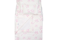 Набор в коляску Twins Air муслин 1499-TMB-08, Stars pink, белый/розовый