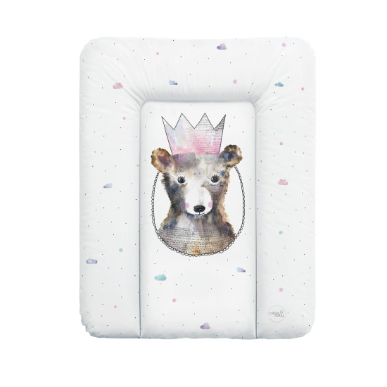 Пеленальный матрас Cebababy 50x70 Watercolor World W-143-123-655, Princes, белый