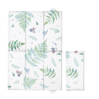 Пеленальный матрас Cebababy 40x60 Watercolor Word W-305-123-653, Polypody, белый