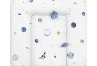 Пеленальный матрас Cebababy 75x72 Watercolor World Universe белый