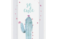 Пеленальная доска Cebababy 50x70 Watercolor Word Cactus белый