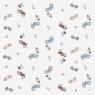 Коврик водонепроницаемый Cebababy 120x120 Cars белый/голубой