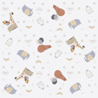 Коврик водонепроницаемый Cebababy 120x120 Giraffe белый/бел