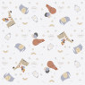 Коврик водонепроницаемый Cebababy 120x120 Giraffe белый/бел