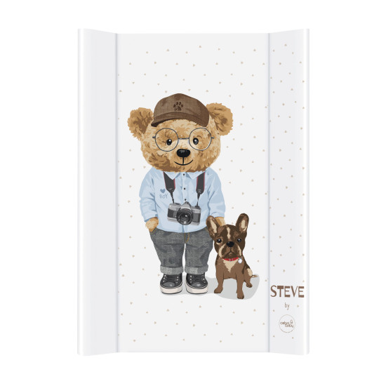 Пеленальная доска Cebababy 50x70 Fluffy Puffy W-203-132-687, Steve, мальчик