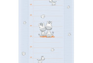Пеленальная доска Cebababy 50x70 Basic line W-200-002-160, Зебра голубая, голубой