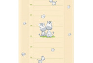 Пеленальная доска Cebababy 50x70 Basic line W-200-002-141, Зебра желтая, желтый