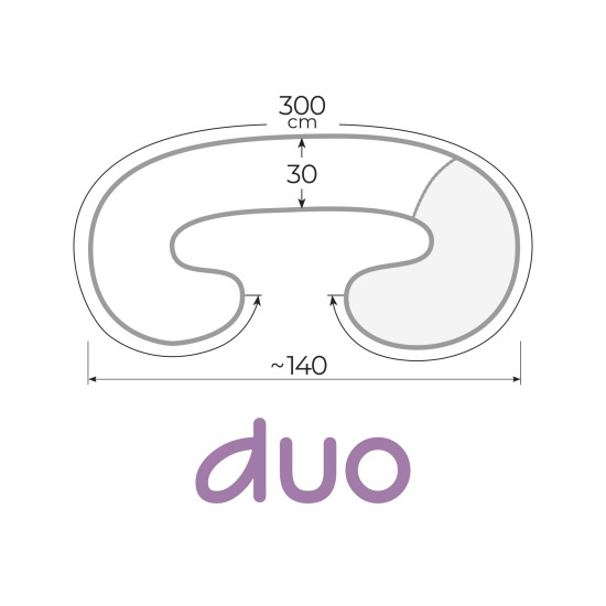 Подушка для вагітних Ceba Physio Duo W-705-000-642, Dandelions, мультиколір