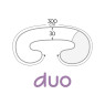Подушка для беременных Ceba Physio Duo джерси W-705-700-635, Milky Way, мультицвет