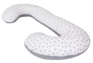 Подушка для вагітних Ceba Physio Duo джерсі W-705-700-527, Daisies, білий/сірий