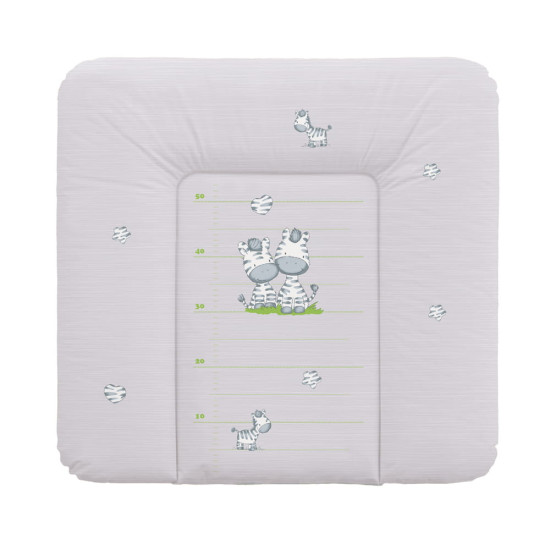 Пеленальный матрас Cebababy 75x72 Basic line W-144-002-260, Зебра серая