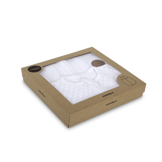 Спальний мішок Ceba трикотажний 62x42 W-811-124-100, white, білий