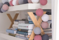 Гирлянда - ночник Cottonballlight 20 шариков в коробке Dirty Rose, розовый дым