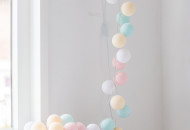 Гирлянда - ночник Cottonballlight 20 шариков в коробке Pastel, мультиколир
