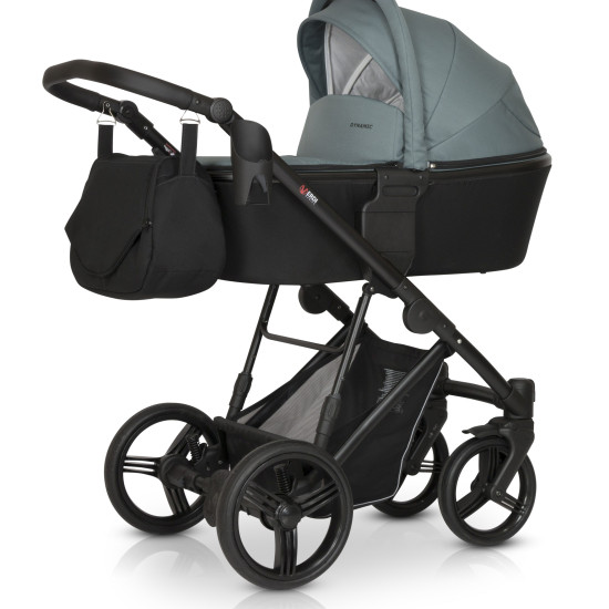 Коляска 3 в 1 Verdi Dynamic 9023-VD-03, black/jungl, чорний/зелений