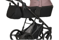 Коляски 3 в 1 Verdi Dynamic 9023-VD-04, black/powder pink, чорний/пудра